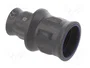 HARTING Carcasa para conectores redondos Han® F+B recta negra IP67/IP6K9K