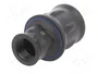 HARTING Carcasa para conectores redondos Han® F+B recta negra IP67/IP6K9K