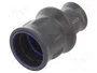 HARTING Carcasa para conectores redondos Han® F+B recta negra IP67/IP6K9K