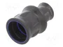 HARTING Carcasa para conectores redondos Han® F+B recta negra IP67/IP6K9K