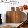 Home Deco Factory Tabla Acacia Redonda/Cuadrada Cocooning para Servir o Presentación 26x20x1 cm