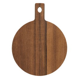 Home Deco Factory Tabla Acacia Redonda/Cuadrada Cocooning para Servir o Presentación 26x20x1 cm