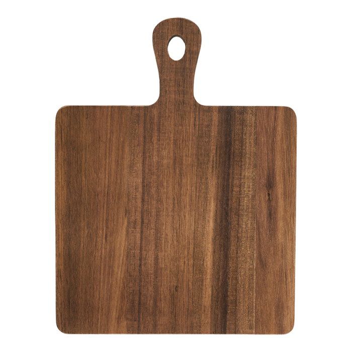 Home Deco Factory Tabla Acacia Redonda/Cuadrada Cocooning para Servir o Presentación 26x20x1 cm