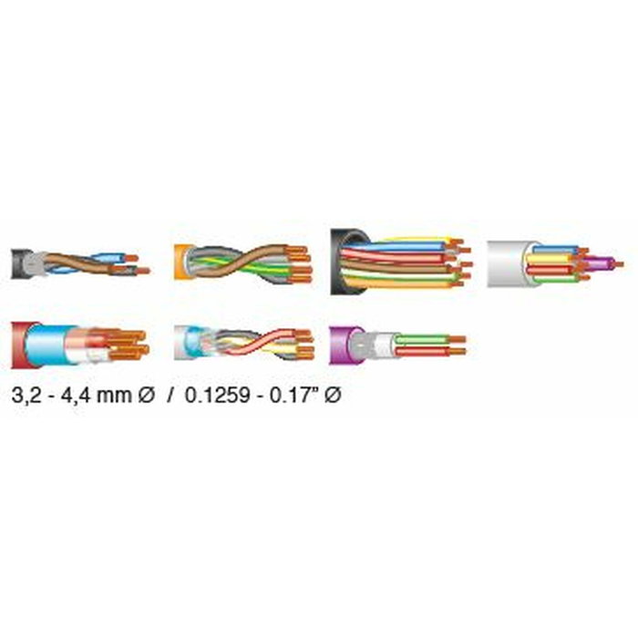 JOKARI Sensor Mini Pelacable para Cable Redondo 3,2-4,4mm