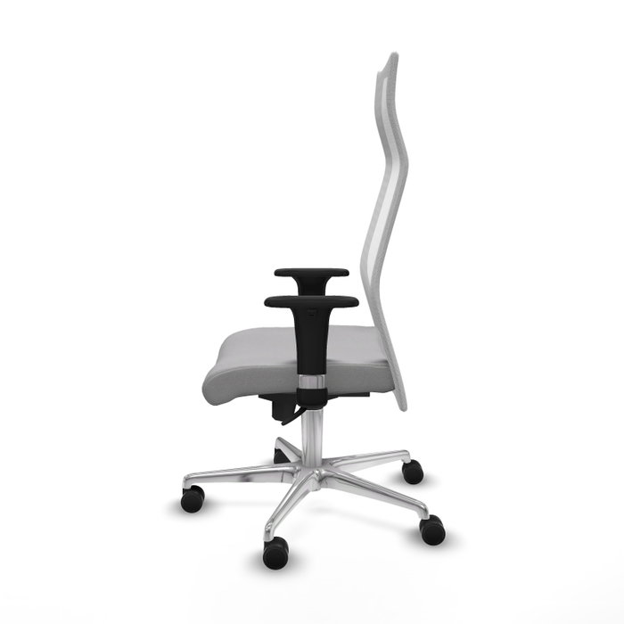 PIQUERAS Y CRESPO Sillón Albacete Gris Claro y Blanco con Mecanismo Sincro y Base de Aluminio PIQUERAS Y CRESPO Sillón Albacete Gris Claro y Blanco con Mecanismo Sincro y Base de Aluminio