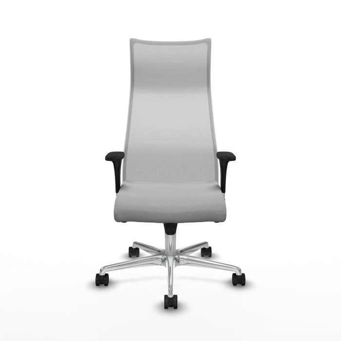PIQUERAS Y CRESPO Sillón Albacete Gris Claro y Blanco con Mecanismo Sincro y Base de Aluminio PIQUERAS Y CRESPO Sillón Albacete Gris Claro y Blanco con Mecanismo Sincro y Base de Aluminio
