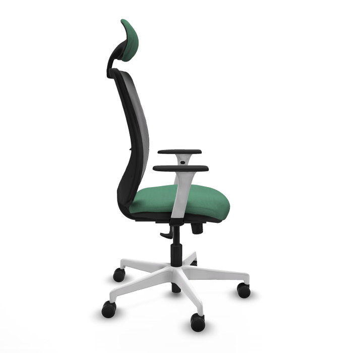 PIQUERAS Y CRESPO Silla de oficina Zulema con mecanismo Sincro, Verde esmeralda y Negro PIQUERAS Y CRESPO Silla de oficina Zulema con mecanismo Sincro, Verde esmeralda y Negro