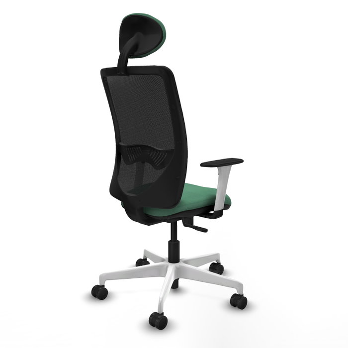 PIQUERAS Y CRESPO Silla de oficina Zulema con mecanismo Sincro, Verde esmeralda y Negro PIQUERAS Y CRESPO Silla de oficina Zulema con mecanismo Sincro, Verde esmeralda y Negro