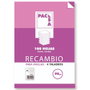 Pacsa Recambio de Hojas Folio Cuadrícula 4x4 100 Hojas 90g