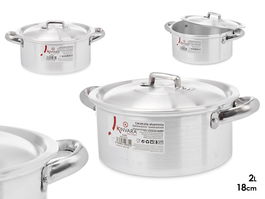 Kinvara Cacerola Aluminio 18 cm 2L Apta Gas Horno Lavavajillas (Set de 10)