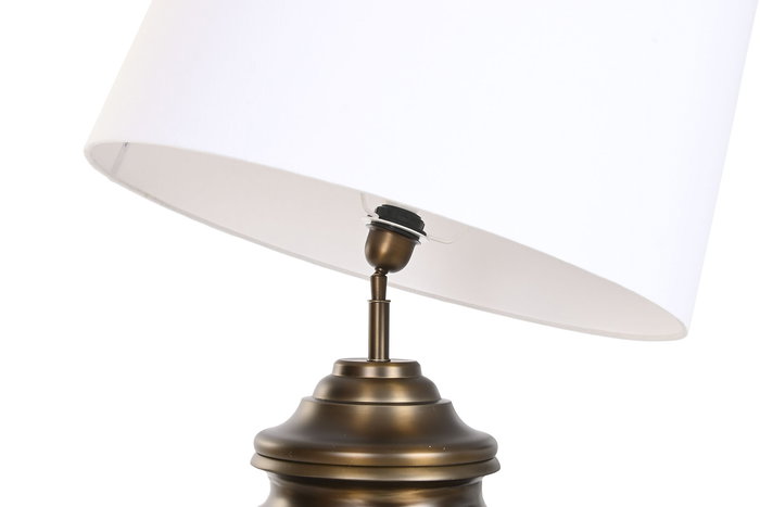 DKD Home Decor Lámpara Sobremesa India lamps 1c25 Bronce Negro 60 x 103 x 60 cm