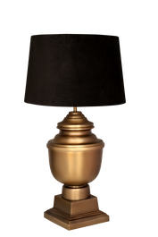 DKD Home Decor Lámpara de sobremesa Acero Patinado Bronce 60x60x103