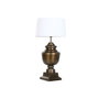 DKD Home Decor Lámpara de sobremesa Acero Patinado Bronce 60x60x103