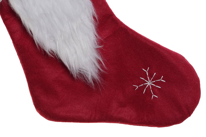 DKD Home Decor Calcetín Decorativo Gnomo Rojo Blanco Gris Poliéster 3x52x28 cm (6 Unidades) Modelos Surtidos