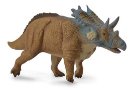 Collecta 88744 Mercuriceratops - Figura Prehistórica de Replica a Escala L - Animales Prehistóricos - A Natural World of Miniature