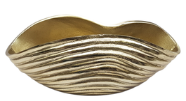 DKD Home Decor Centro de Mesa de Aluminio Abstracto Dorado