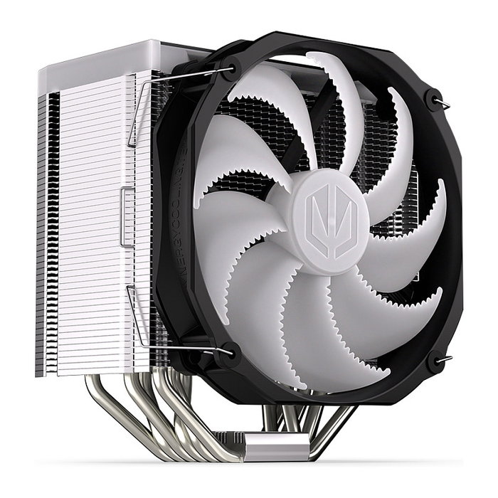 Endorfy Fortis 5 ARGB Refrigerador de Aire para Procesador, 140 mm, Negro, 220W TDP, Multi LED, Soporta LGA1700/AM5/AM4 y Otros Sockets