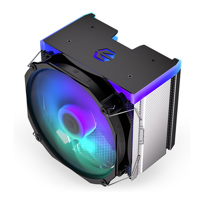 Endorfy Fortis 5 ARGB Refrigerador de Aire para Procesador, 140 mm, Negro, 220W TDP, Multi LED, Soporta LGA1700/AM5/AM4 y Otros Sockets