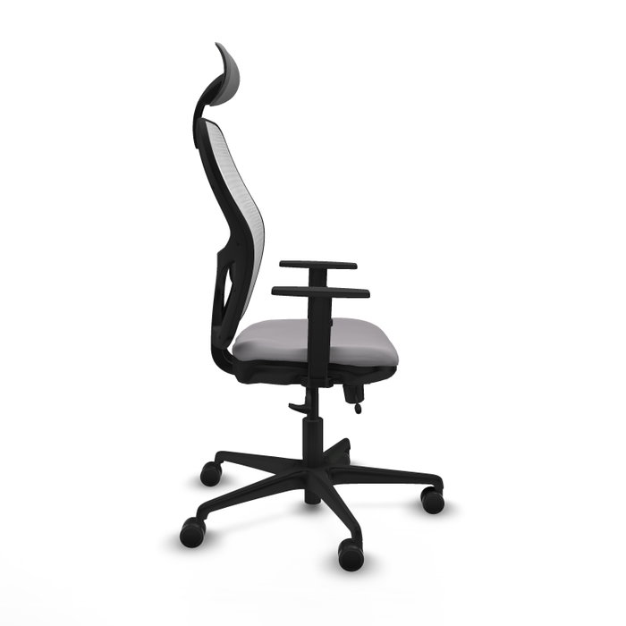 PIQUERAS Y CRESPO Silla de oficina Jorquera con mecanismo Sincro/Traslack, Gris y Blanco PIQUERAS Y CRESPO Silla de oficina Jorquera con mecanismo Sincro/Traslack, Gris y Blanco