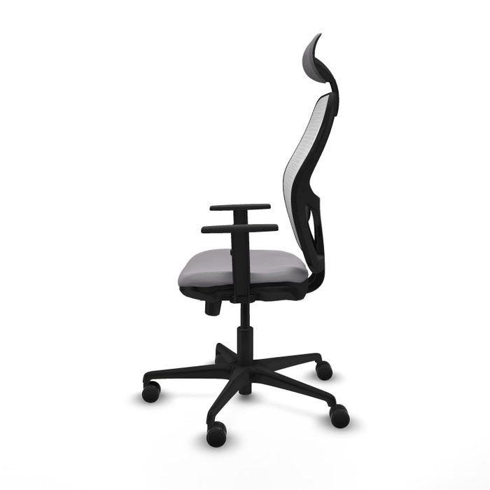 PIQUERAS Y CRESPO Silla de oficina Jorquera con mecanismo Sincro/Traslack, Gris y Blanco PIQUERAS Y CRESPO Silla de oficina Jorquera con mecanismo Sincro/Traslack, Gris y Blanco