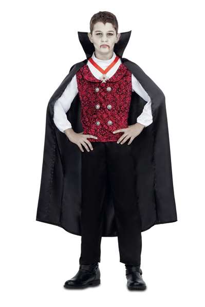 My Other Me Disfraz de Vampiro con Capa, Chaleco, Collar y Pantalones, Talla 3-4 Años My Other Me Disfraz de Vampiro con Capa, Chaleco, Collar y Pantalones, Talla 3-4 Años
