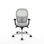 PIQUERAS Y CRESPO Silla de oficina Jorquera Gris claro y Blanco