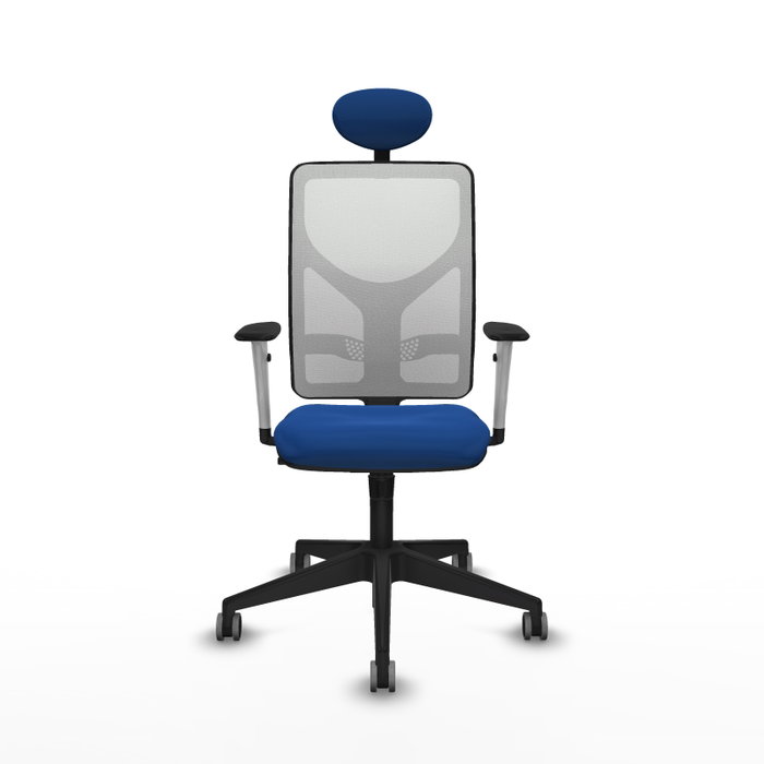 PIQUERAS Y CRESPO Silla de oficina Motilla Azul y Blanco PIQUERAS Y CRESPO Silla de oficina Motilla Azul y Blanco