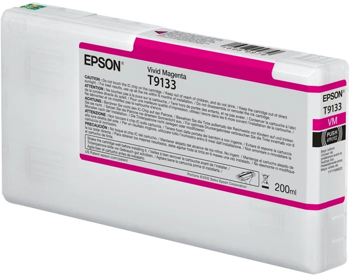 Epson T9133 Vivid Magenta 200ml (C13T91330N) Cartucho de Tinta Epson T9133 Vivid Magenta 200ml (C13T91330N) Cartucho de Tinta