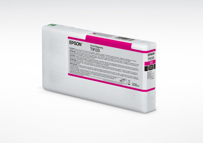 EPSON T9133 Vivid Magenta Ink Cartridge (200ml) para SC-P5000 EPSON T9133 Vivid Magenta Ink Cartridge (200ml) para SC-P5000