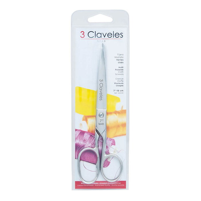 3 Claveles Tijera modista 7 pulgadas