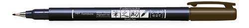 TOMBOW Rotulador Caligrafía Fudenosuke Punta Dura Marrón (Set de 6) TOMBOW Rotulador Caligrafía Fudenosuke Punta Dura Marrón (Set de 6)
