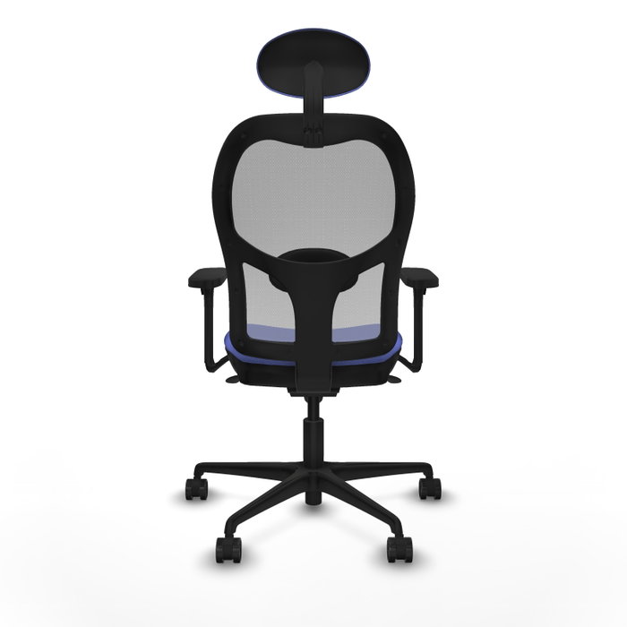 PIQUERAS Y CRESPO Silla de oficina Jorquera con mecanismo Sincro, Azul claro y Gris