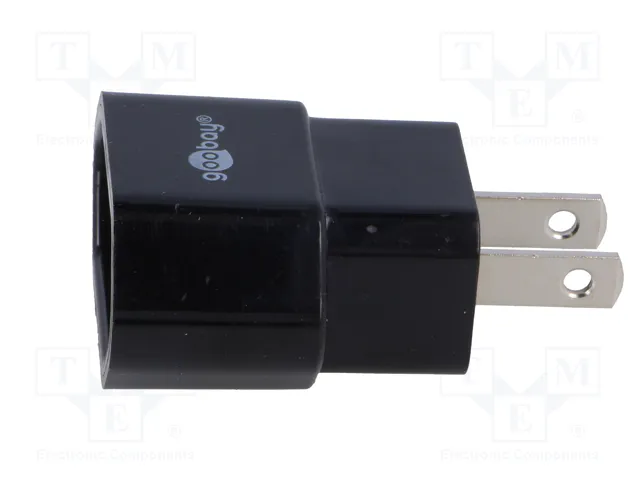 GOOBAY Adaptador de Viaje Negro