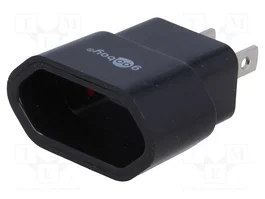 GOOBAY Adaptador de Viaje Negro