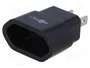 GOOBAY Adaptador de Viaje Negro