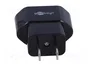 GOOBAY Adaptador de Viaje Negro
