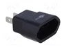 GOOBAY Adaptador de Viaje Negro