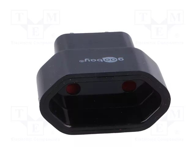 GOOBAY Adaptador de Viaje Negro
