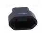 GOOBAY Adaptador de Viaje Negro