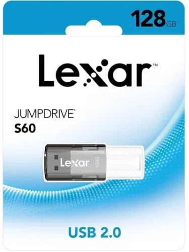 Lexar JumpDrive S60 128GB USB 2.0 Flash Drive LJDS060128G-BNBNG Gris Lexar JumpDrive S60 128GB USB 2.0 Flash Drive LJDS060128G-BNBNG Gris