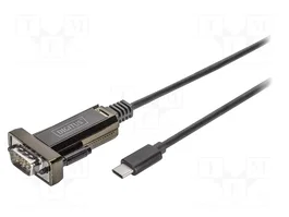 Digitus Adaptador USB tipo C a Serial DB-9 1 m DA-70166