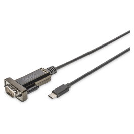 Digitus Adaptador USB Type-C a Serial DSUB 9M 1m FTDI