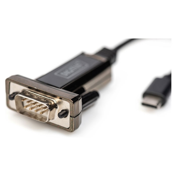 Digitus Adaptador USB 2.0/C a Serial D-Sub9 Macho/Macho con Cable de 1m Negro