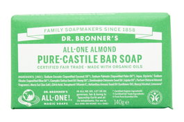 Dr. Bronner's Almond Pure-Castile Soap Bar 140g
