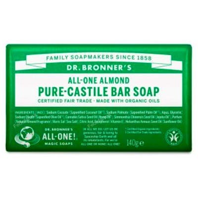 Dr. Bronner's Jabón en Pastilla Almendras 140g