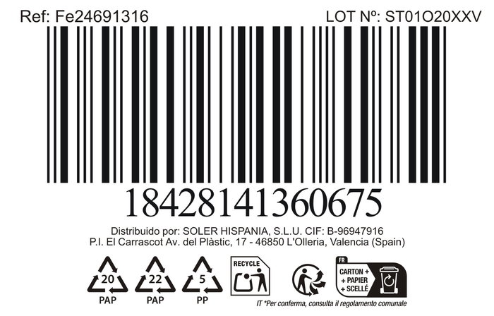 Inde Tarro de Cocina Faro 13 cm de Diámetro x 15.5 cm de Alto, Capacidad 1.5 Litros, Acero Inoxidable (24 Unidades)