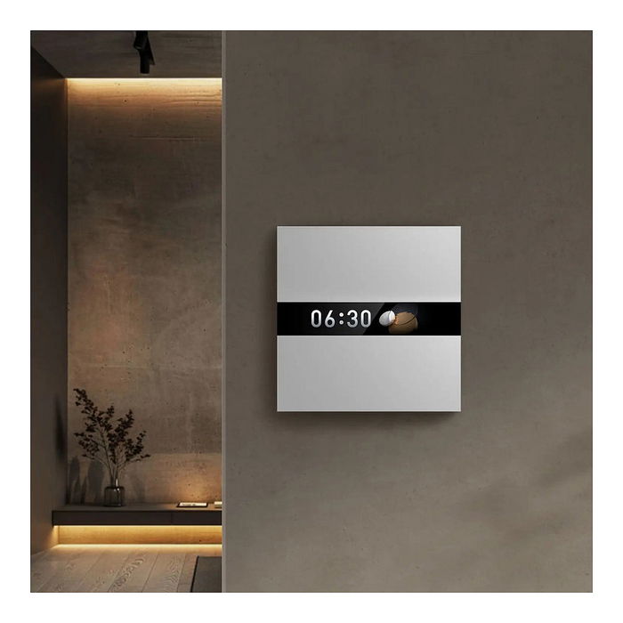Aqara Display Switch V1, Interruptor Inteligente con Pantalla Táctil de 5.28 cm, Compatible con Alexa, Google Home y Apple HomeKit, Inalámbrico, Blanco