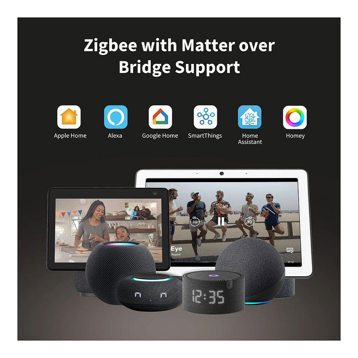 Aqara Display Switch V1, Interruptor Inteligente con Pantalla Táctil de 5.28 cm, Compatible con Alexa, Google Home y Apple HomeKit, Inalámbrico, Blanco