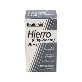 Health Aid Hierro Bisglycinate Iron+Vit.C 30 Comprimidos