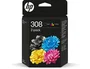 HP Pack de 2 Cartuchos de Tinta Original 308 Negro y Tricolor